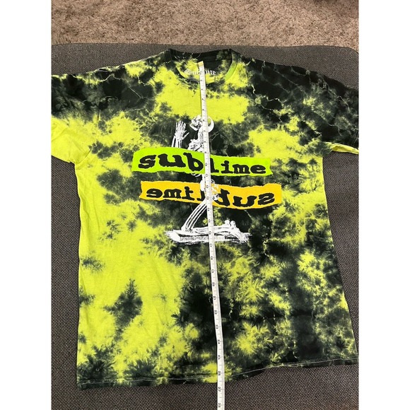 Sublime Skeleton Green Black Tie-Dye T-Shirt Size Medium - Picture 6 of 6